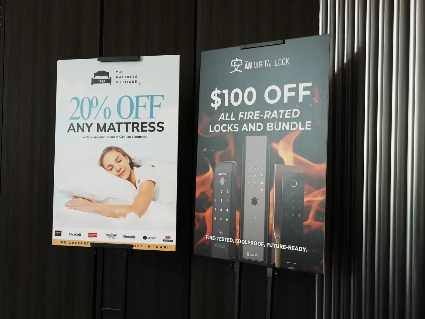 Event-exclusive promotion posters from partner brands
