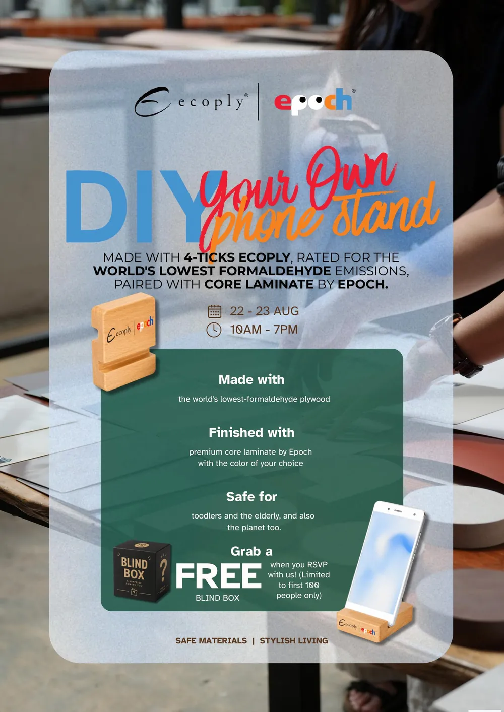 Ecoply × Epoch — DIY your own phone stand, free